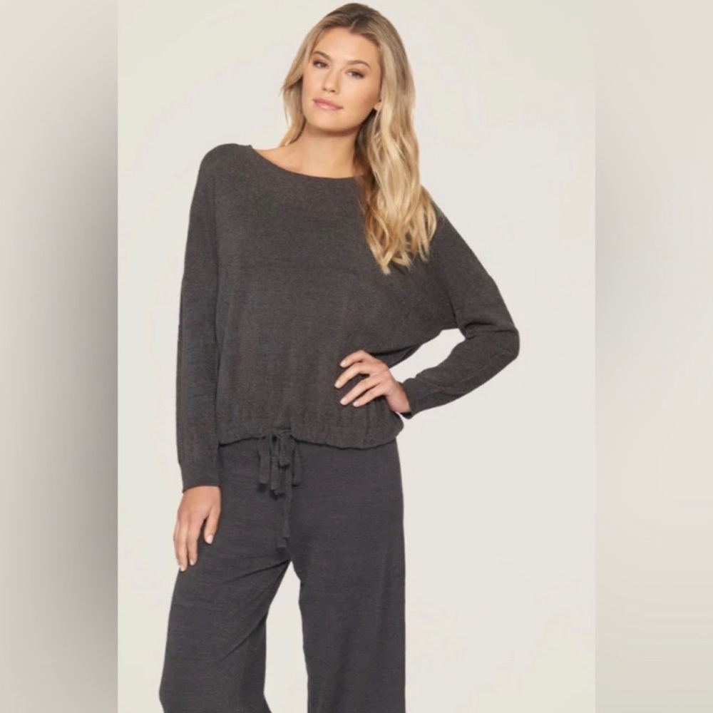 Barefoot Dreams Slouchy Gym Top Cozy Ultra Lite 495 Oversized Size Large Soft
